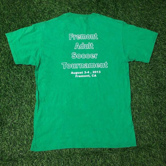 Vintage Green 2013 Fremont Soccer Champions Graphic Tee - Picture 2 of 4
